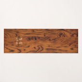  bruin verbrand hout Monogram Yoga Mat (Voorkant (horizontaal))