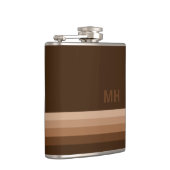 Bruin Vintage Monogram Heupfles (Rechts)