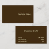 Bruin Visitekaartje (Voorkant / Achterkant)