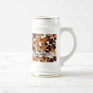 Bruin vlinderpatroon bierpul