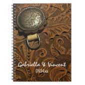 Bruin Western zadelland Weddenschap Notitieboek (Voorkant)