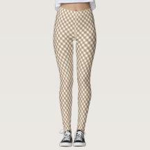 Bruin White Gingham Leggings