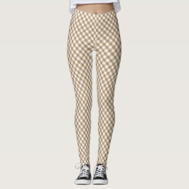 Bruin White Gingham Leggings