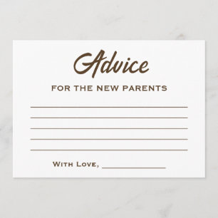 Bruin Wit Een Baby is het brouwen van koffie Baby Advieskaart