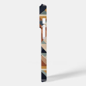 Bruin wit en zwart blauw Case-Mate iPhone case (Achterkant / Links)