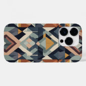 Bruin wit en zwart blauw Case-Mate iPhone case (Achterkant (horizontaal))