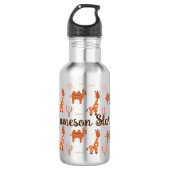 Bruin Wit Speelgoed Dierlijke Cactus Camel Llama Waterfles (Voorkant)