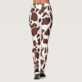 Bruin witte Leggings printpatroon (Achterkant)