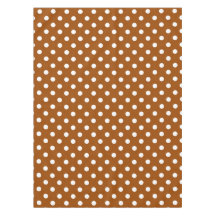 Bruin Witte Polka Dots Design