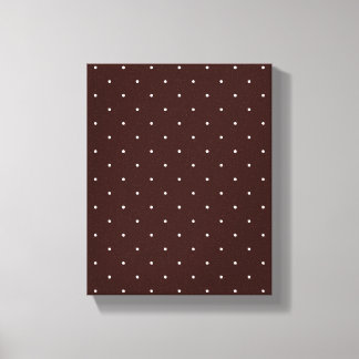 Bruin & Witte Stippen Canvas Afdruk