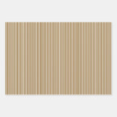 Bruin & Witte Strepen Inpakpapier Vel (Voorkant 3)