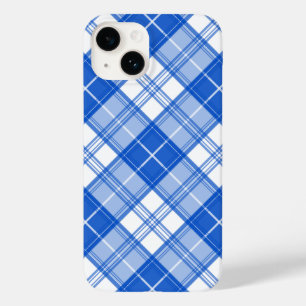 Bruin Witte Tartan Patroon yxm0uat9 Case-Mate iPhone 14 Hoesje