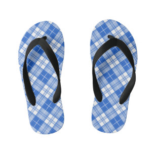 Bruin Witte Tartan Patroon yxm0uat9 Kinder Teenslippers