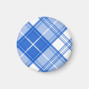 Bruin Witte Tartan Patroon yxm0uat9 Magneet