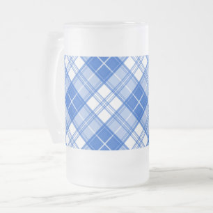 Bruin Witte Tartan Patroon yxm0uat9 Matglas Bierpul