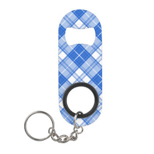 Bruin Witte Tartan Patroon yxm0uat9 Mini Flessenopener