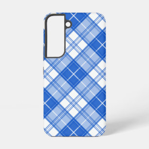 Bruin Witte Tartan Patroon yxm0uat9 Samsung Galaxy Hoesje