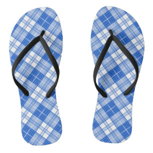 Bruin Witte Tartan Patroon yxm0uat9 Teenslippers