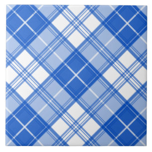 Bruin Witte Tartan Patroon yxm0uat9 Tegeltje