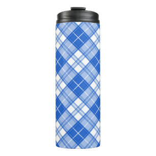 Bruin Witte Tartan Patroon yxm0uat9 Thermosbeker