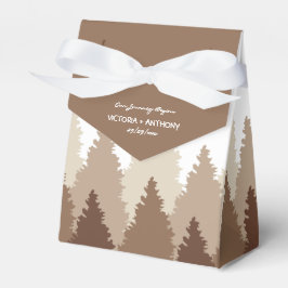 Bruin Woud Range Woodland Bruiloft Favor Box Bedankdoosjes