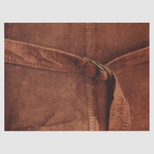 Bruin zaad met riem en gesmolten papier (Voorkant)