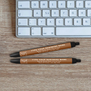 Bruin Zakelijk Merk op Inktpen Zwarte Inkt Pen