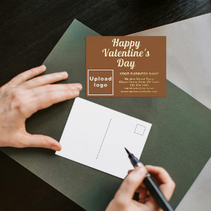 Bruin Zakelijk Merk op Valentijnsdag Folie Feestdagen Briefkaart