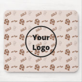 Bruin zakelijk onroerend goed muismat (Voorkant)