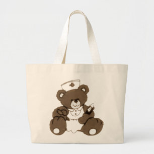 Bruin zure Beer Grote Tote Bag