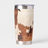 Bruin zwart crème Koeienhuid Geïsoleerde Drinkbeker (Links)