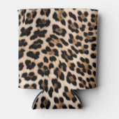 Bruin Zwart Crème Leopard Dier Blikjeskoeler (Voorkant)