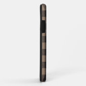Bruin Zwart Gingham Buffalo Plaid Boerderij Case-Mate iPhone Case (Achterkant/rechts)