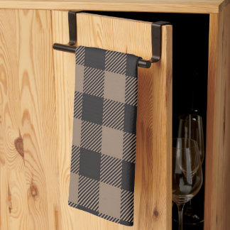 Bruin Zwart Gingham Buffalo Plaid Boerderij Theedoek