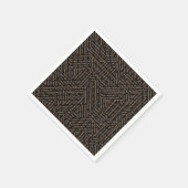 Bruin zwart grijs abstract servet (Hoek)