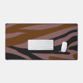 Bruin Zwart Neon Gestreept Bureaumat (Keyboard & Muis)