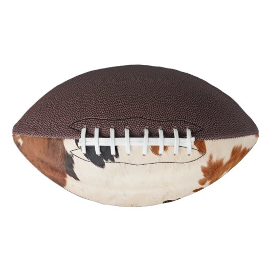 Bruin Zwart Wit Koeienhuid American Football (Voorkant)