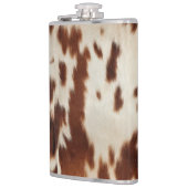 Bruin Zwart Wit Koeienhuid Heupfles (Links)