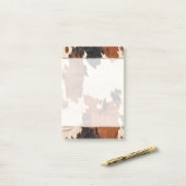 Bruin Zwart Wit Koeienhuid Post-it® Notes (Op bureau)