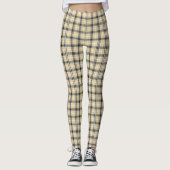 Bruin zwart-wit speldenstaart leggings (Voorkant)