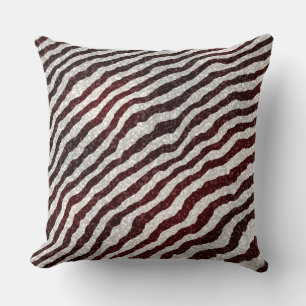 Bruin zwart Zebra Kussen
