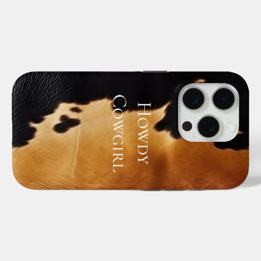 Bruin Zwart Zuidwest Koeienhuid Case-Mate iPhone Case (Achterkant (horizontaal))