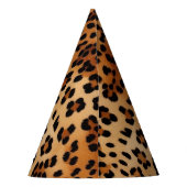 Bruin zwarte leopard-printer feesthoedjes (Achterkant)