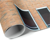 Bruinbakstenen wandbouw cadeaupapier (Rol Hoek)
