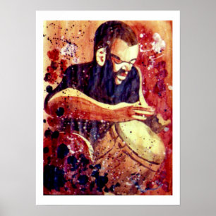 BruinBlues uitslaan Poster