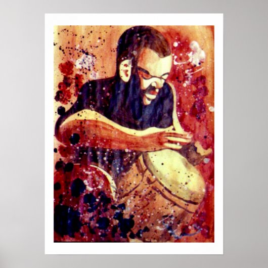 BruinBlues uitslaan Poster (Voorkant)