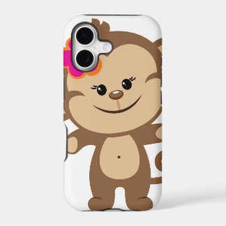 Bruine aap iPhone 5-telefoontas
