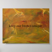 bruine aarde poster (Voorkant)