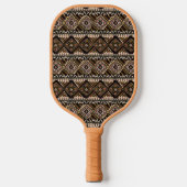 Bruine, aardebeenstaafstijl pickleball paddle (Voorkant)