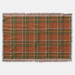 Bruine aardse plaid tartan  deken